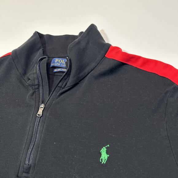Polo Ralph Lauren Shirt Mens Size XL Pima Soft Touch Quarter Zip Pony - Picture 4 of 12